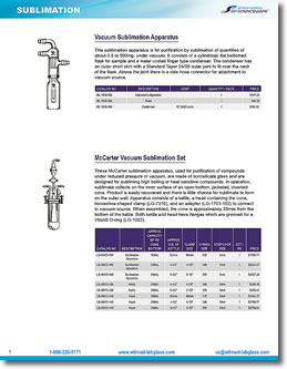 Image: Wilmad-LabGlass Laboratory Glassware Sublimation