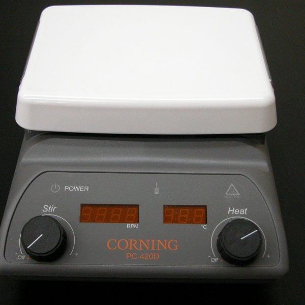 Corning 6795-420D PC-420D Stirring Hot Plate with Digital Display and 5 x  7 Pyroceram Top, 5 to 550 Degree C, 120V/60Hz
