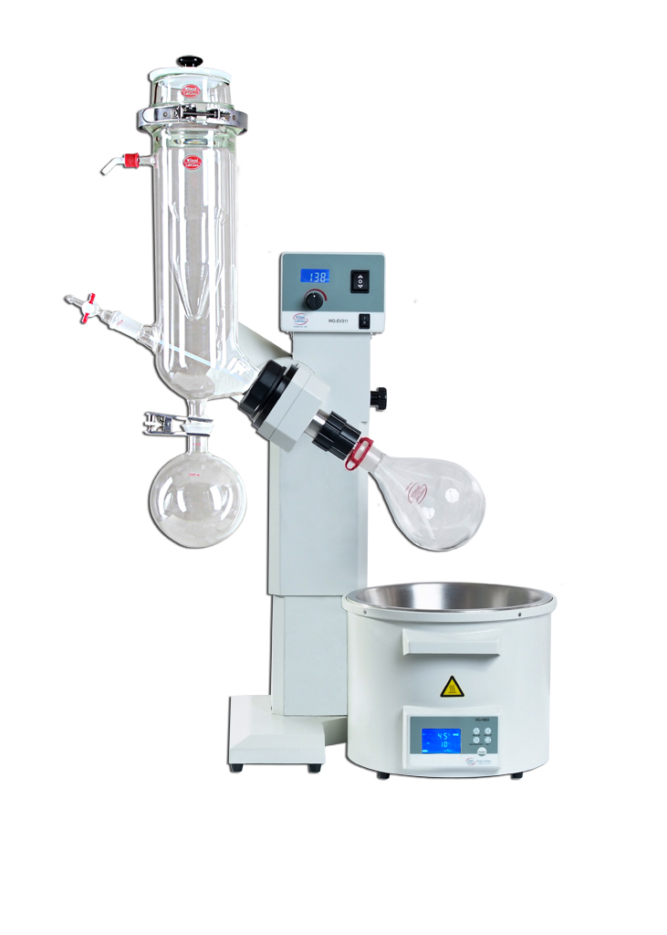 Adv RotoVap, Single Vapor Duct, 2 Pc Dry Ice Coated Cond and Rec'g