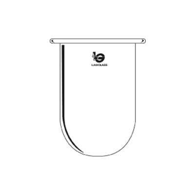 Wilmad-LabGlass LG-8195-100 Cylindrical Volumetric Flask 4000mL Standard Taper 45/50